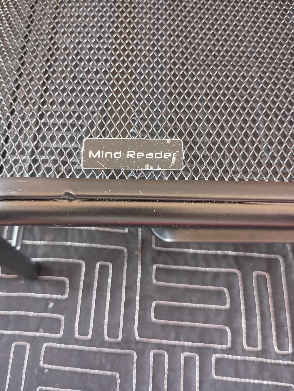Metal Mesh Computer Monitor Stand and Riser with Pullout Drawer - Picture 12 of 15
